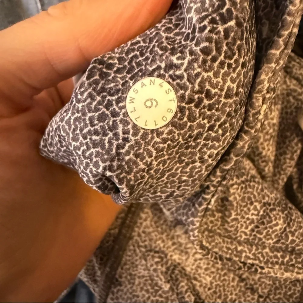 Lululemon Fast & Free 7/8 Tight Kindred Spirit Alpine White Multi size 6